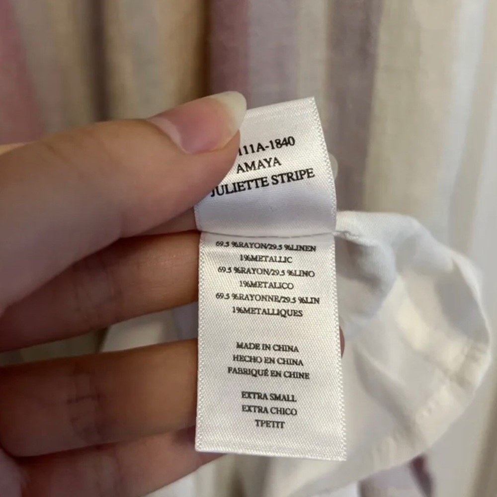 Rails Revolve New Linen Stripe Dress - Picture 7 of 7